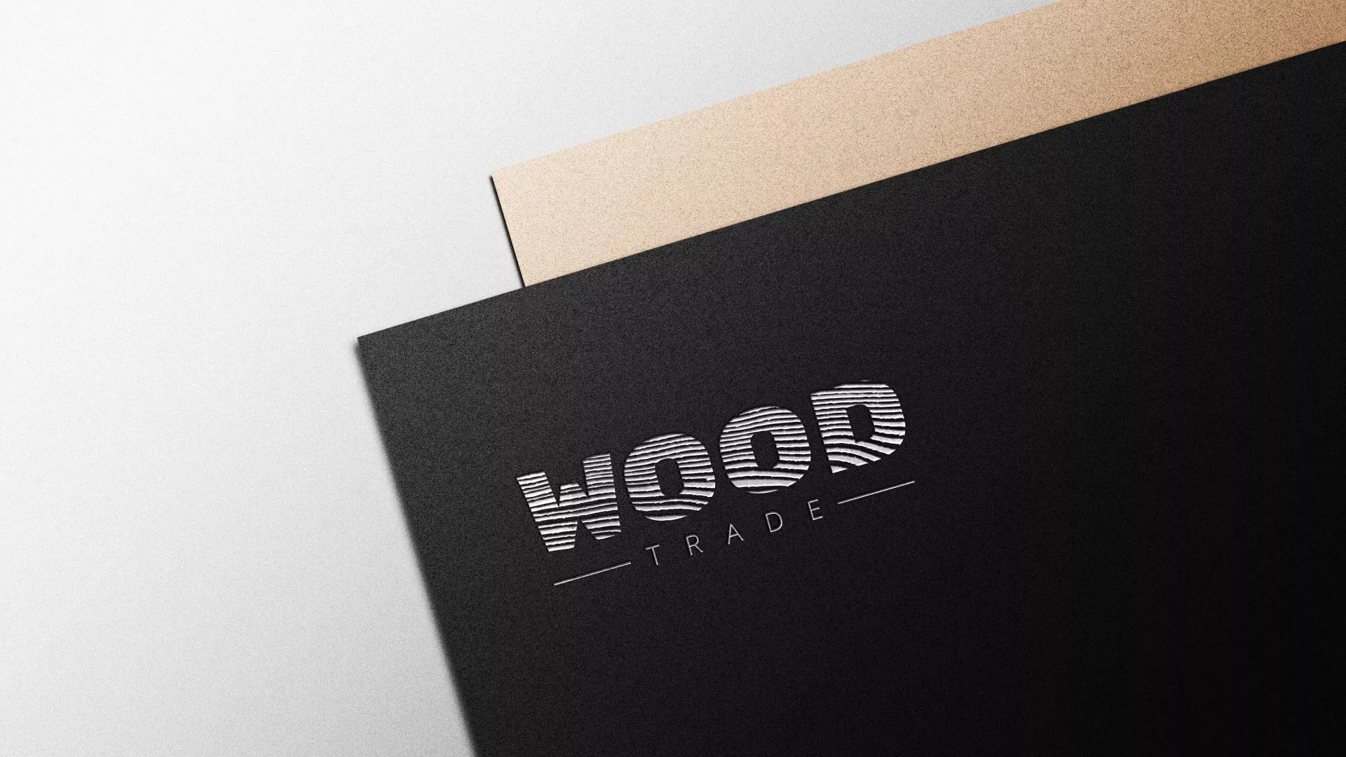 Разработка логотипа для компании «Wood Trade» в Рузе