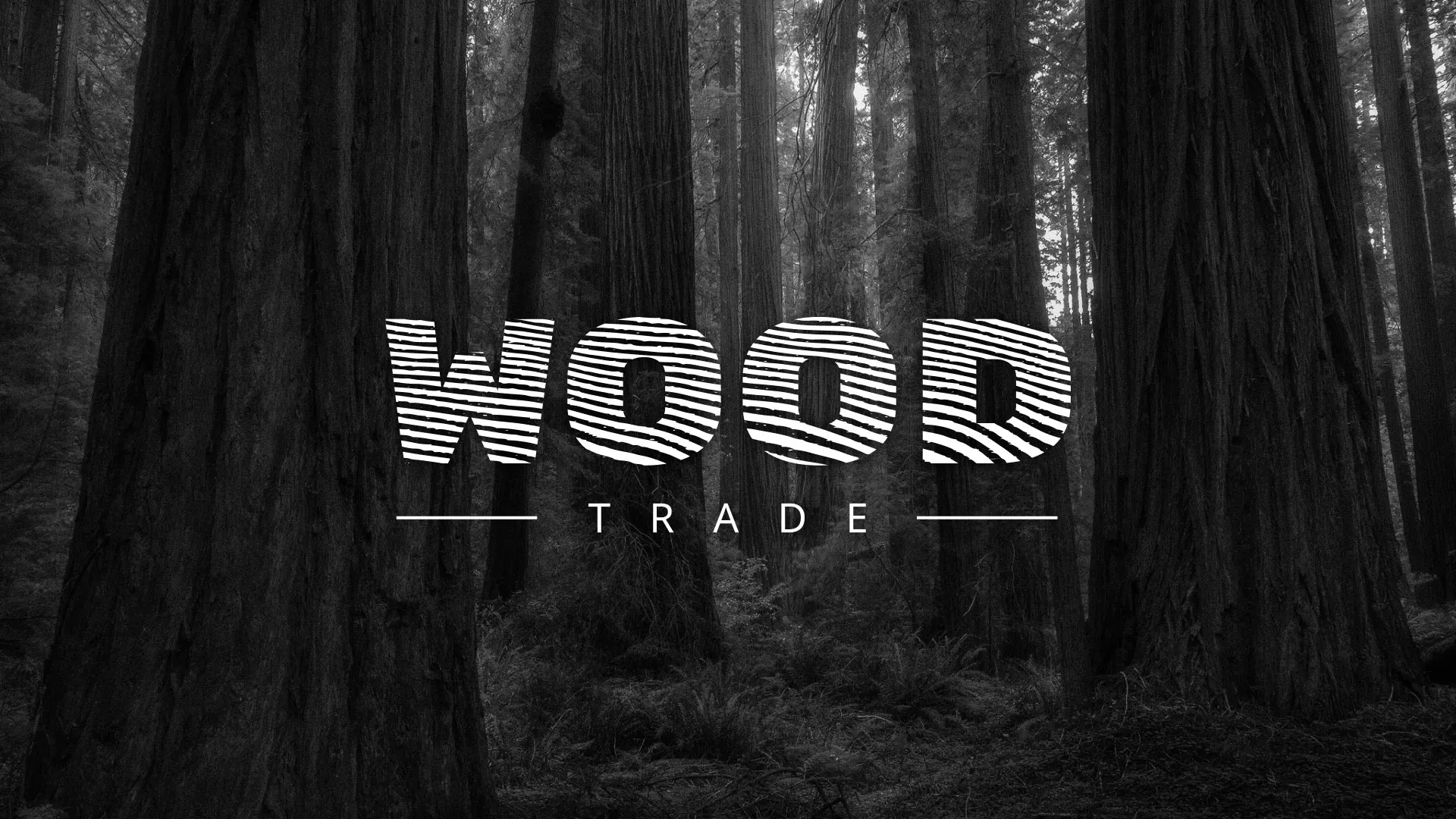 Разработка логотипа для компании «Wood Trade» в Рузе